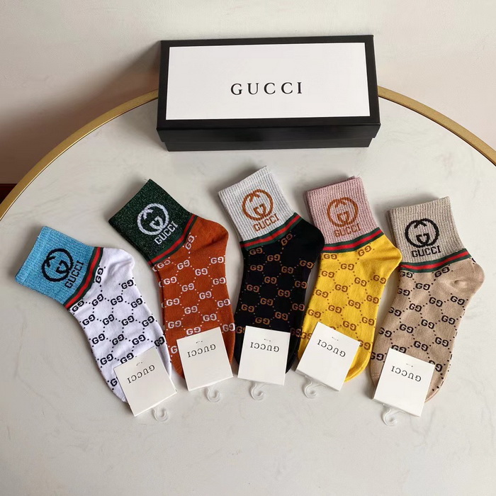 Gucci Socks(5 pairs)-359