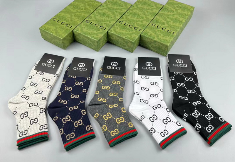 Gucci Socks(5 pairs)-353